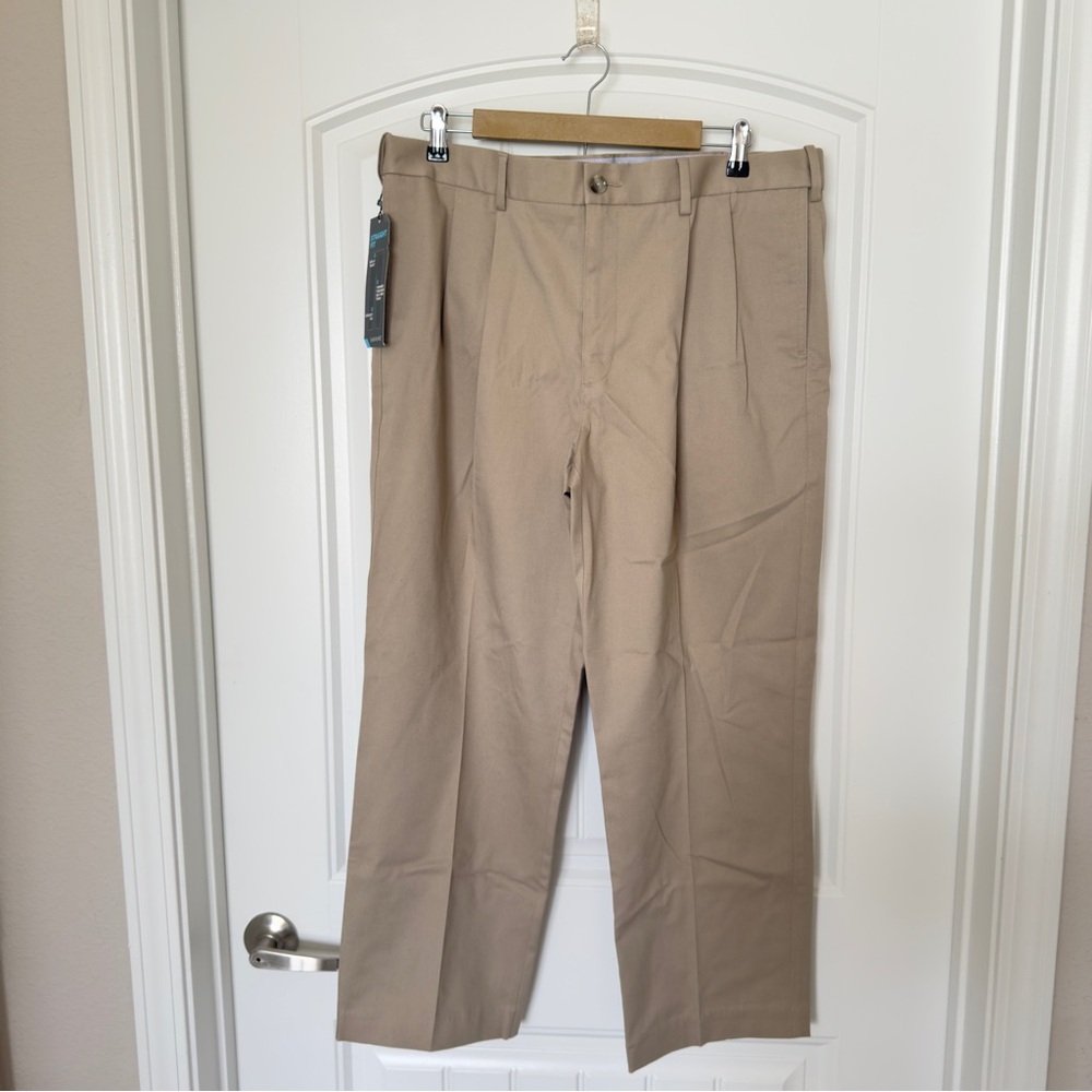 Savane TanThe Ultimate Performance Straight Fit  Pants 36X29 Preppy Grandpa Core